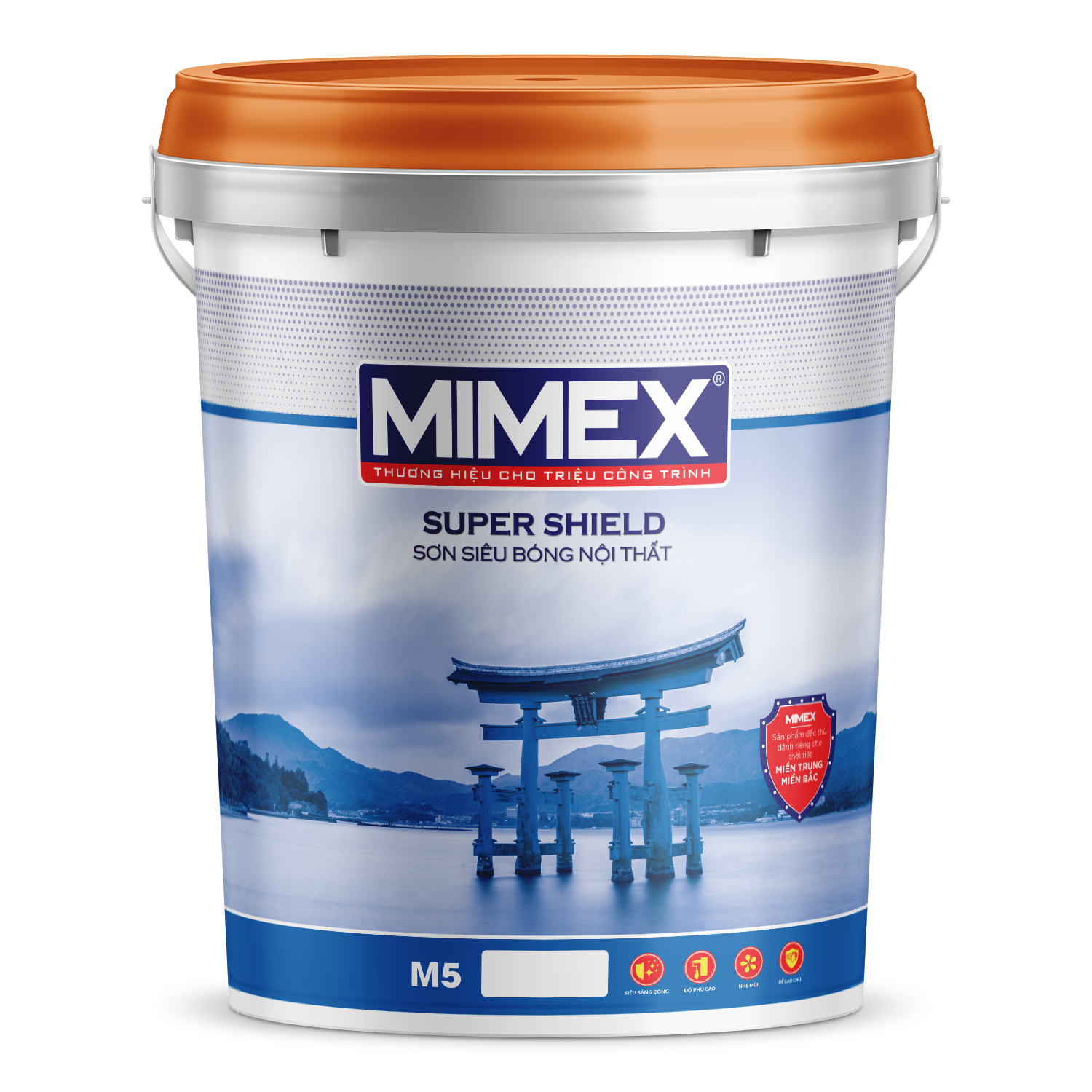 SƠN SIÊU BÓNG NỘI THẤT M5 MIMEX 18 LÍT