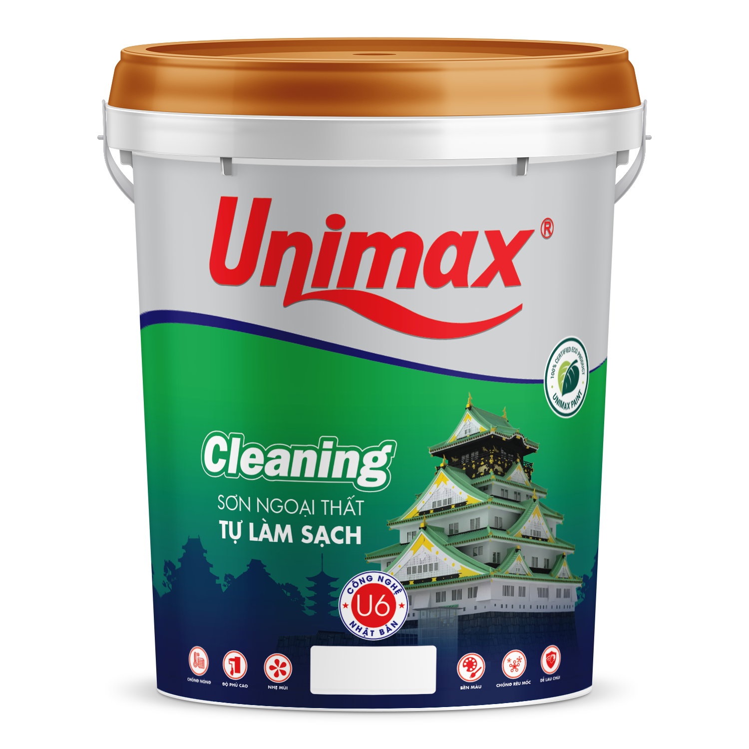 SƠN NGOẠI THẤT TỰ LÀM SẠCH U6 UNIMAX 18 LÍT