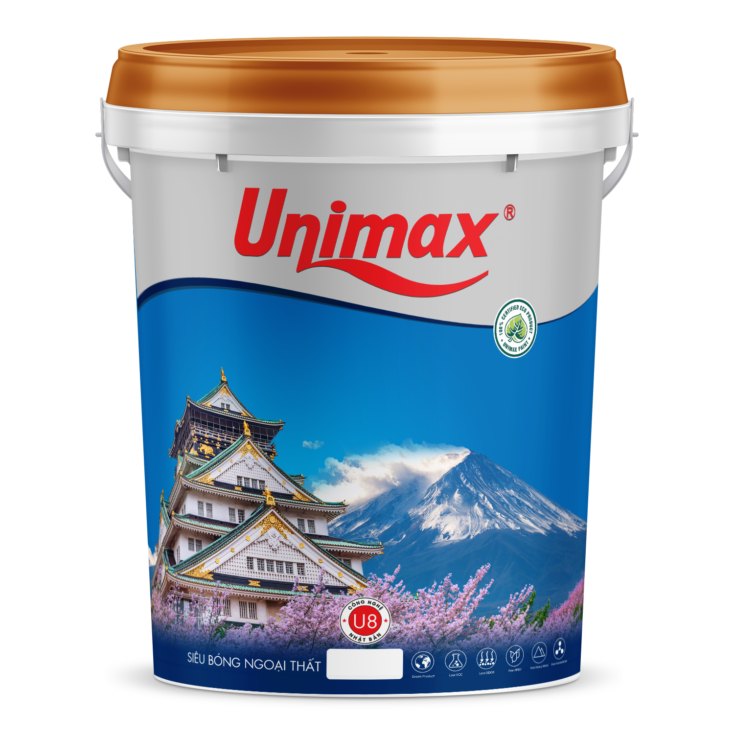 SƠN NGOẠI THẤT BÓNG U8 UNIMAX 18 LÍT